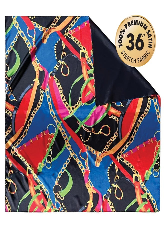 Evolve Reversible Satin Square Scarf - Image 4