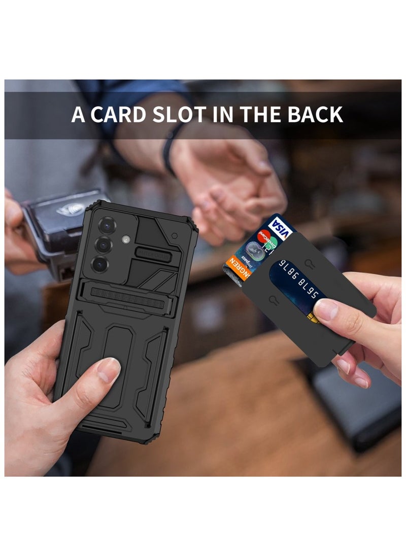 Generic - Protective Cover for Samsung Galaxy A36/A56 5G Wallet Case with Credit Card Holder Stand Kickstand Slim Rugged Shockproof Heavy Duty Defender Armor - Image 1