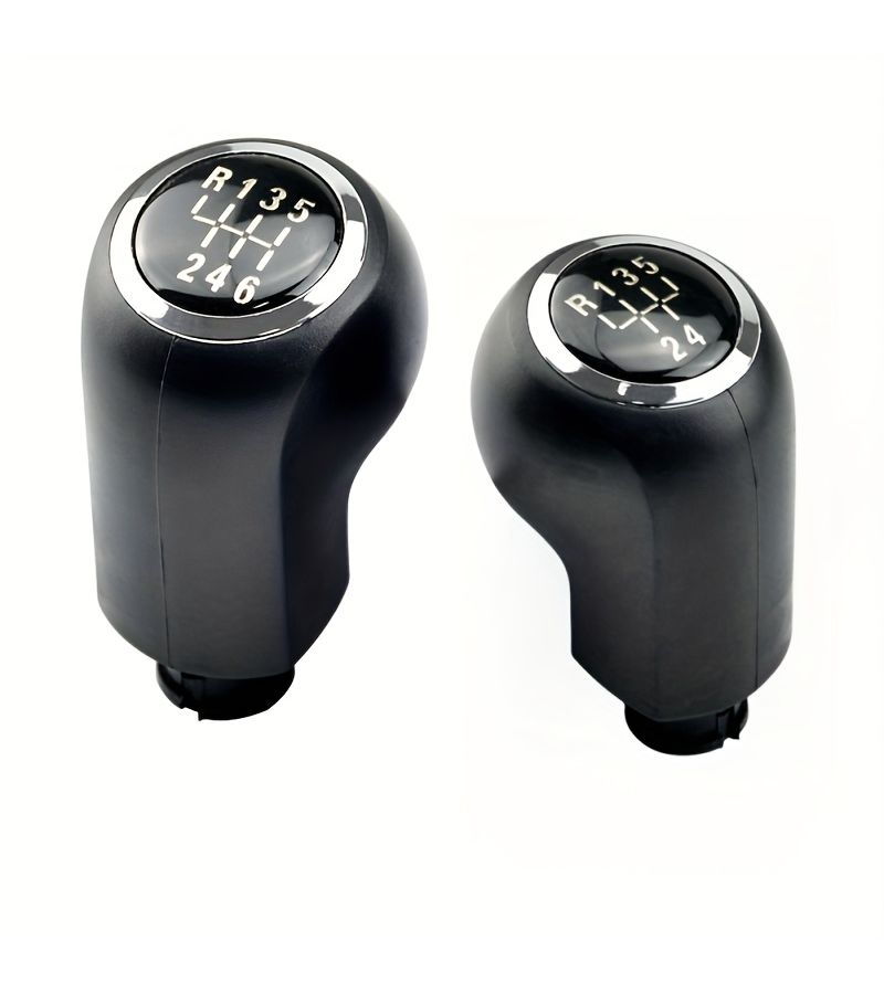 Black Ergonomic Gear Shift Knob And Handbrake Cover For Opel Astra H Durable Car Interior Accessory With Clear R1234 Position Markings Enhanced Grip And Style - Image 1