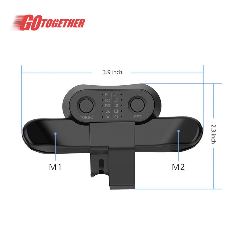 P-4 Back Button Expander, P-4 Back Clip Handle Button, Custom Mapping, Rapid Fire, Console Game Controller, Ps Four-Finger - Image 3