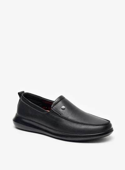 لو كونفورت Men Solid Slip-On Loafers