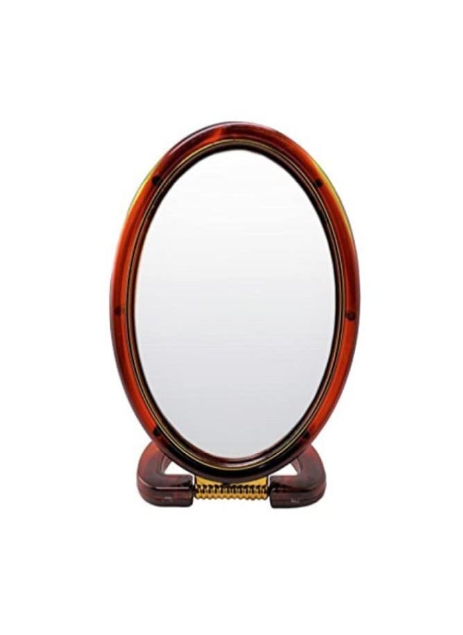 GutarGoo GutarGoo Makeup Oval Beauty Mirror Magnifying Mirror Makeup Double Side Magnification 1X5X with Stand Mirror for Men Women Large 1  - Image 1