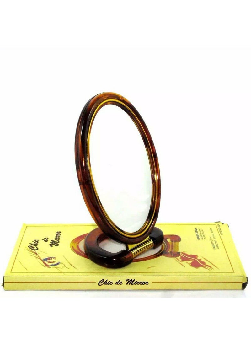 GutarGoo GutarGoo Makeup Oval Beauty Mirror Magnifying Mirror Makeup Double Side Magnification 1X5X with Stand Mirror for Men Women Large 1  - Image 5
