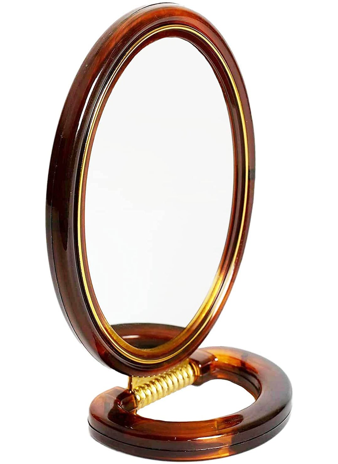 GutarGoo GutarGoo Makeup Oval Beauty Mirror Magnifying Mirror Makeup Double Side Magnification 1X5X with Stand Mirror for Men Women Large 1  - Image 2