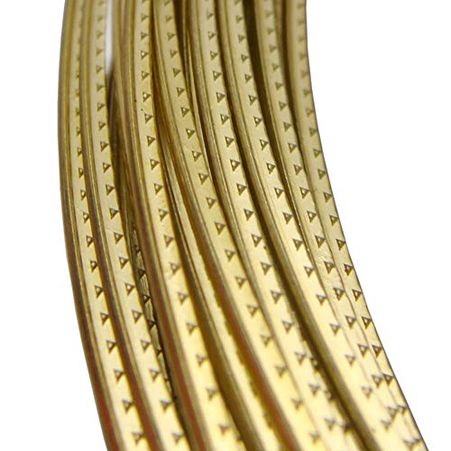 JD.Moon Brass Guitar Fret Wire Medium 2.0mm Guitar Fingerboard Fretwire for Acoustic Guitars Accessory 6.5 feet (Brass Material) - Image 3