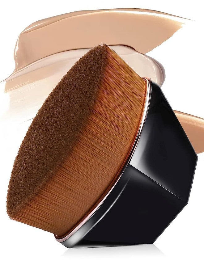 Crizer Foundation Makeup Brush, Densely Makeup Foundation Brushes, Kabuki Hexagon Face Blush Liquid Powder Foundation Brush for Blending Liquid, Cream or Flawless Powder Cosmetics - Image 1