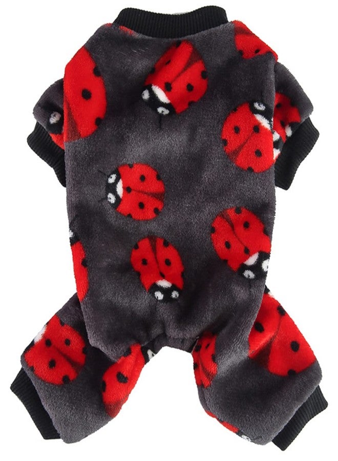 XIAOYU Cute Ladybug Pattern Dog Pajamas Pet Clothes Doggie Halloween Christmas Costumes Puppy Cat Jumpsuits, XL - Image 1