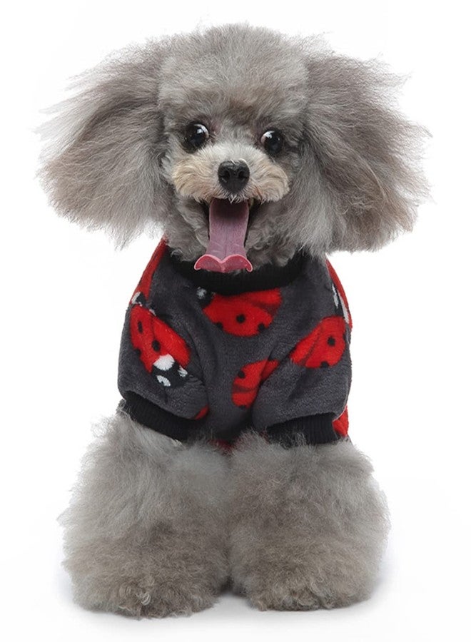 XIAOYU Cute Ladybug Pattern Dog Pajamas Pet Clothes Doggie Halloween Christmas Costumes Puppy Cat Jumpsuits, XL - Image 5