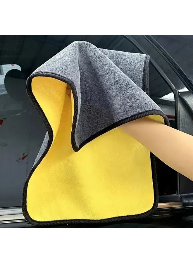 5pcs Microfiber Car Cleaning Towels Lint Free Drying Cloths For Detailing Waxing - Image 1
