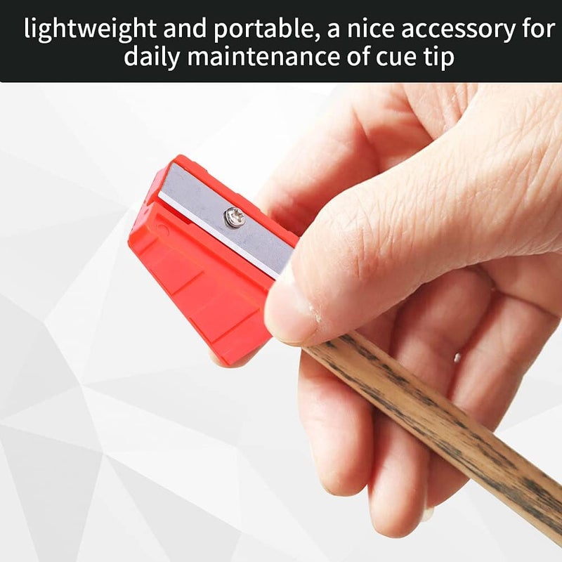 comfrt 3Pcs Billiards Pool Cue Tip Shaper Tool, Portable Cue Tip Trimmer Shaper Tapper Repair Tool Accessory - Image 4