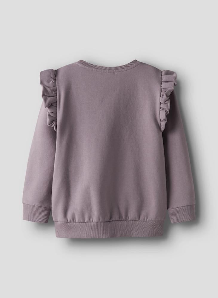 نيم ات سويت شيرت مطبوع بياقة دائرية للأطفال - Image 2