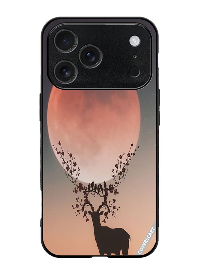 COVERSCART Protective Case Cover For Apple iPhone 17 Pro Max Animal And Moon Design Multicolour