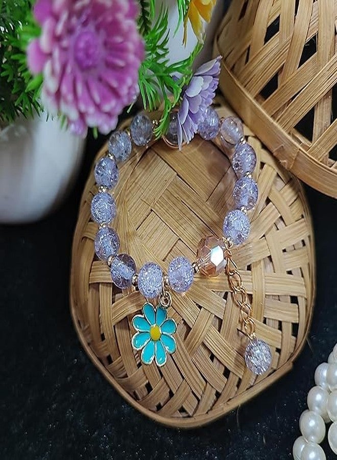 KALRA MAGIC® Floral Charm Friendship Bracelet for Girls - BFF Fashion String Color Bead Jewelry Gift (Any 1 Design & Color Will Be Dispatched) - Image 5