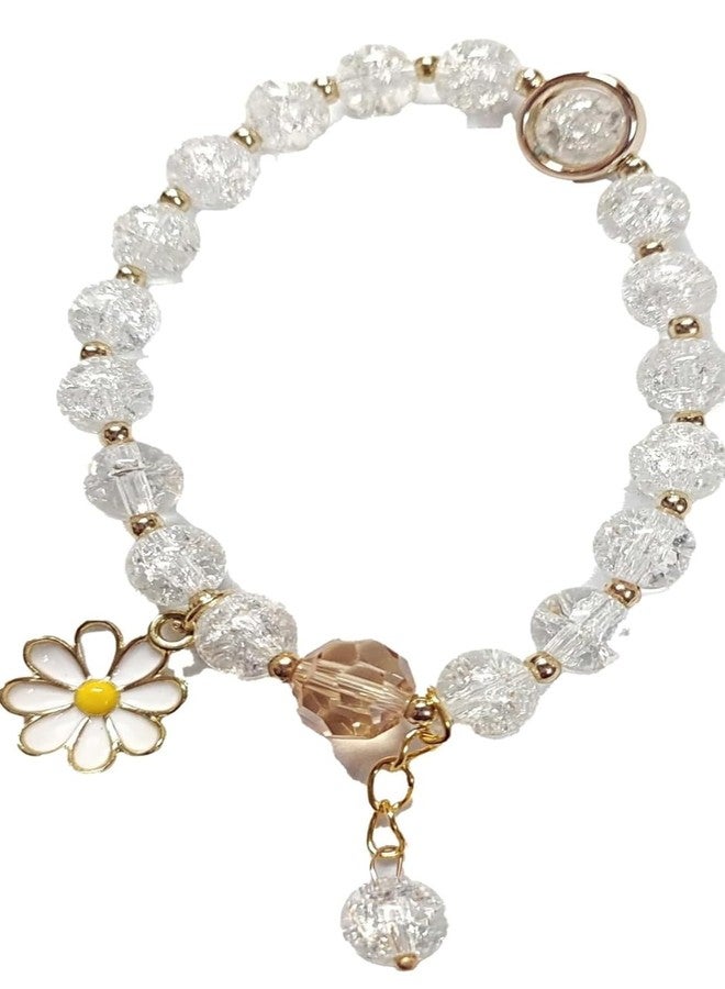KALRA MAGIC® Floral Charm Friendship Bracelet for Girls - BFF Fashion String Color Bead Jewelry Gift (Any 1 Design & Color Will Be Dispatched) - Image 3