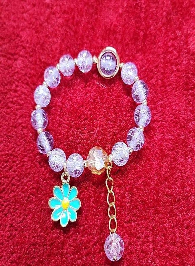 KALRA MAGIC® Floral Charm Friendship Bracelet for Girls - BFF Fashion String Color Bead Jewelry Gift (Any 1 Design & Color Will Be Dispatched) - Image 4