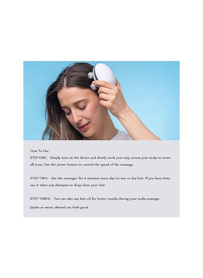 Scalphero - Smart Scalp Massager,Scalp Hero Massager with Red Light,Scalphero Smart Scalp Massager for Hair Growth,Portable Electric Head Massager for Stress Relief,Deeply Clean Scalp