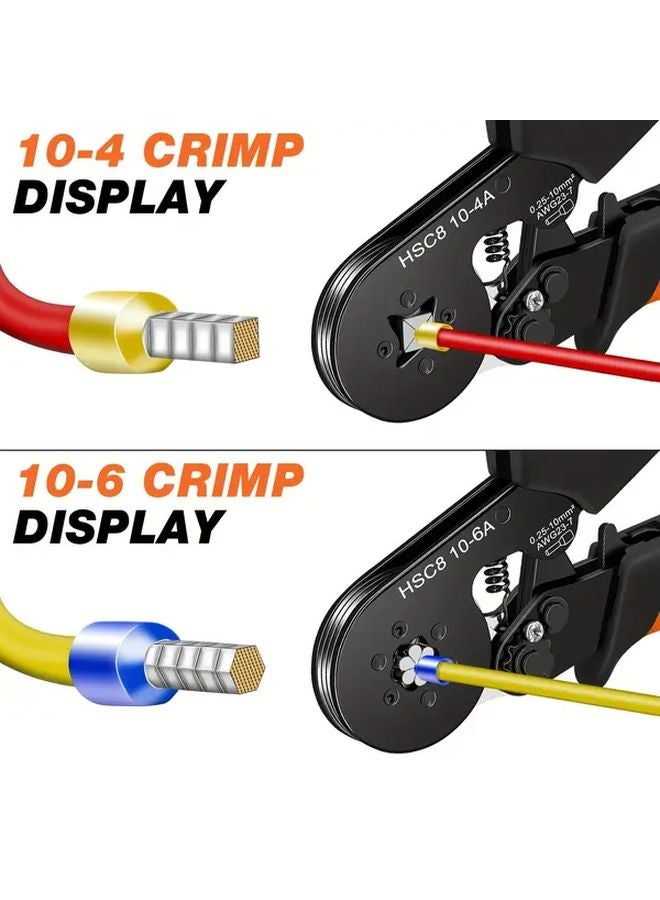 THSC8 10 6HC Ferrule Crimping Tool With TE1200PCS Terminals Wire Stripper Pliers - Image 4