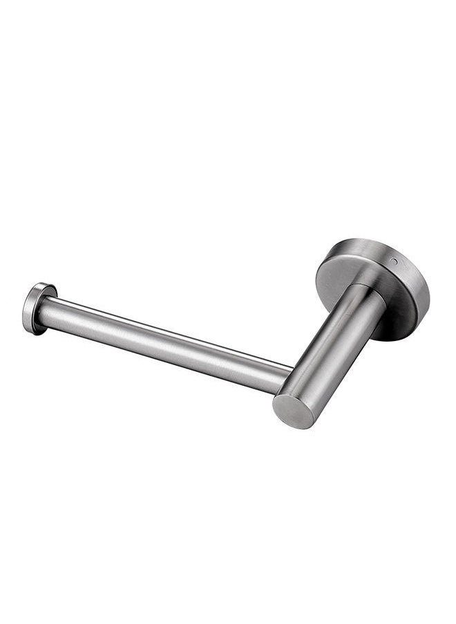 NIBEMINENT Wall-Mounted Bathroom Toilet Paper Holder Silver 17 x 10cm  - Image 1