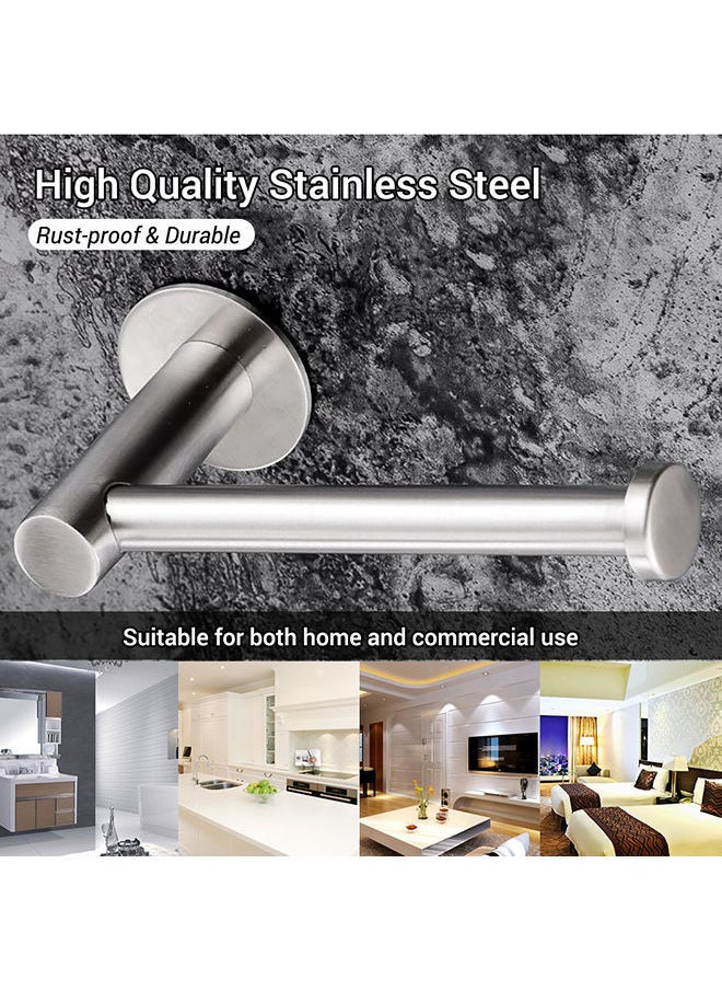 NIBEMINENT Wall-Mounted Bathroom Toilet Paper Holder Silver 17 x 10cm  - Image 3