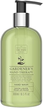 Scottish Fine Soaps Gardners Therapy Hand Wash Vegan Liquid Soap Infused with Tea Tree Oil 300ml - Image 1