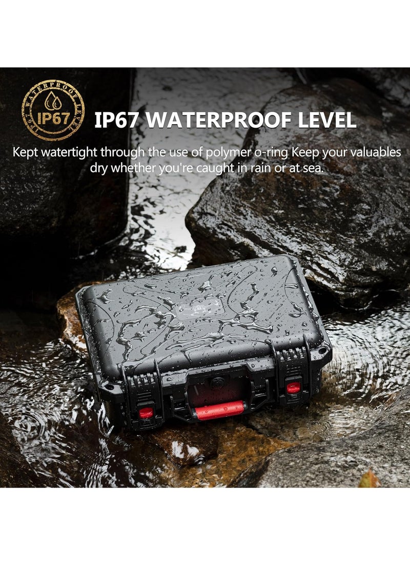 STARTRC STARTRC Mini 4 Pro Waterproof Hard Case - Secure Carrying Bag for DJI Mini 4 Pro Fly More Combo Drone Accessories - Sturdy and Water-Resistant Storage for DJI RC 2/RC-N2, Black + Orange, Mini4pro-03  - Image 5