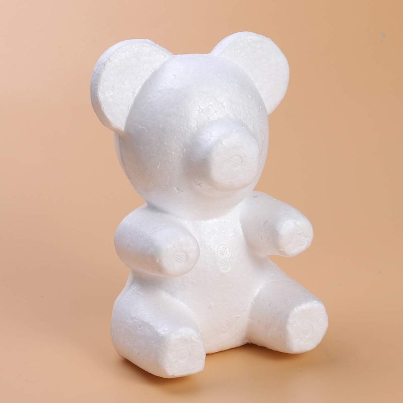 comfrt Wihte Foam Bear Polystyrene Styrofoam Animal Foam Craft DIY Foam Moddel Decoration for Wedding Birthday Party Gift Ornament - Image 5