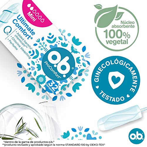 o.b. ProComfort Mini Tampons, 1 X 32 Units - Image 2