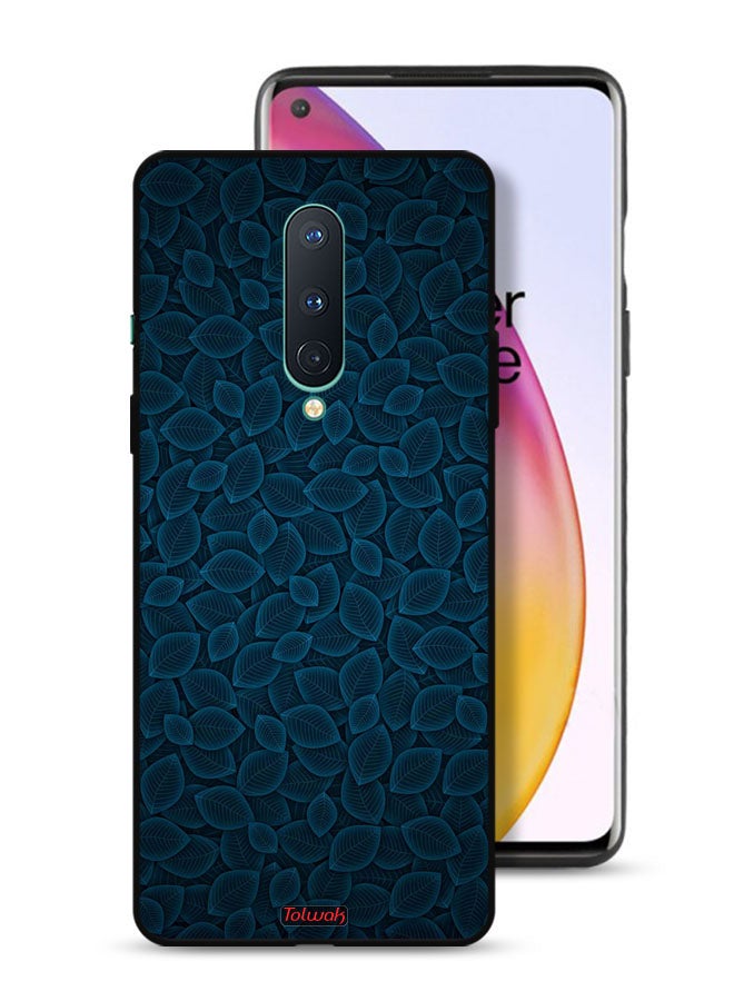 Tolwak OnePlus 8 Protective Case Cover Digital Art Leaves Pattern - Image 1