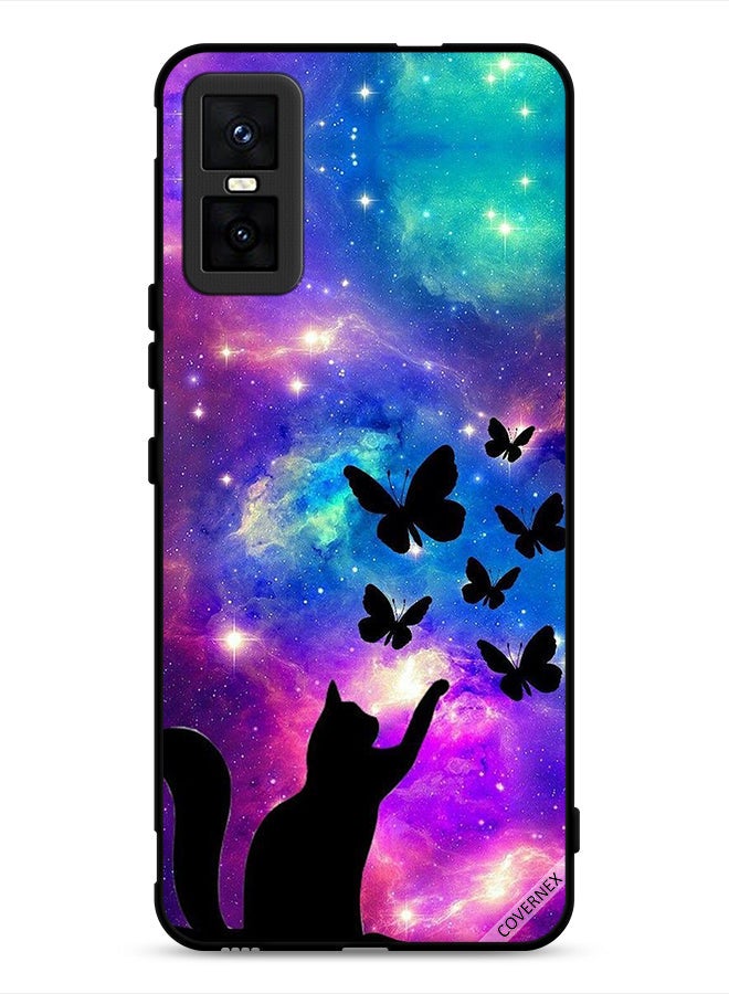 Covernex Infinix GT 30 Pro Protective Case Cover Cat & Butterflies - Image 1