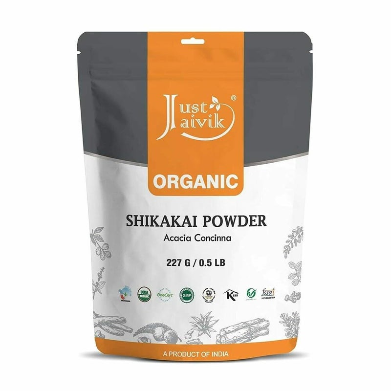 Just Jaivik Organic Shikakai Powder/Acacia Concina for Hair Care, 227g - Image 5