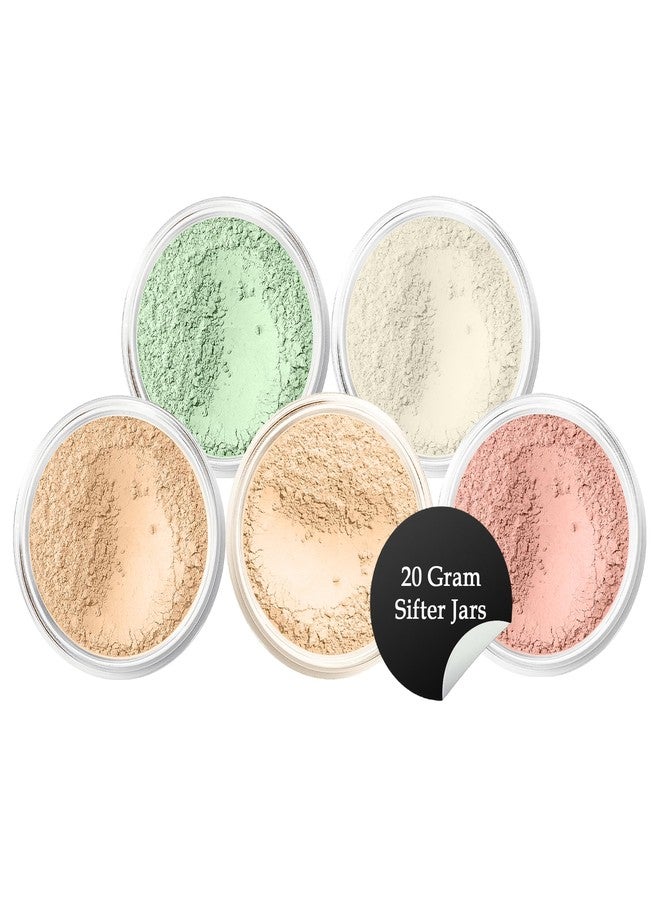 Sweet Face Minerals 5pc KIT Mineral Makeup Bare Face Set Full Coverage Concealer Blush Foundation Illuminating Powder (Fair Shade 2) - Image 1