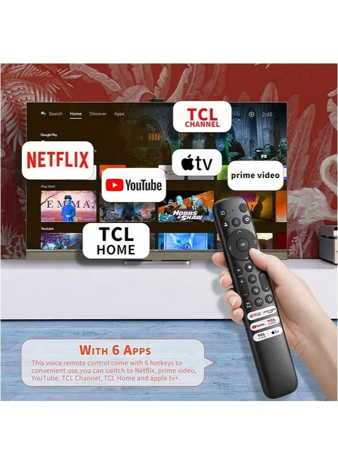 X-level Voice Replacement TV Remote Control for TCL Google Compatible with TCL Q6/Q7/QM8/S3/S4 Series  - Image 4