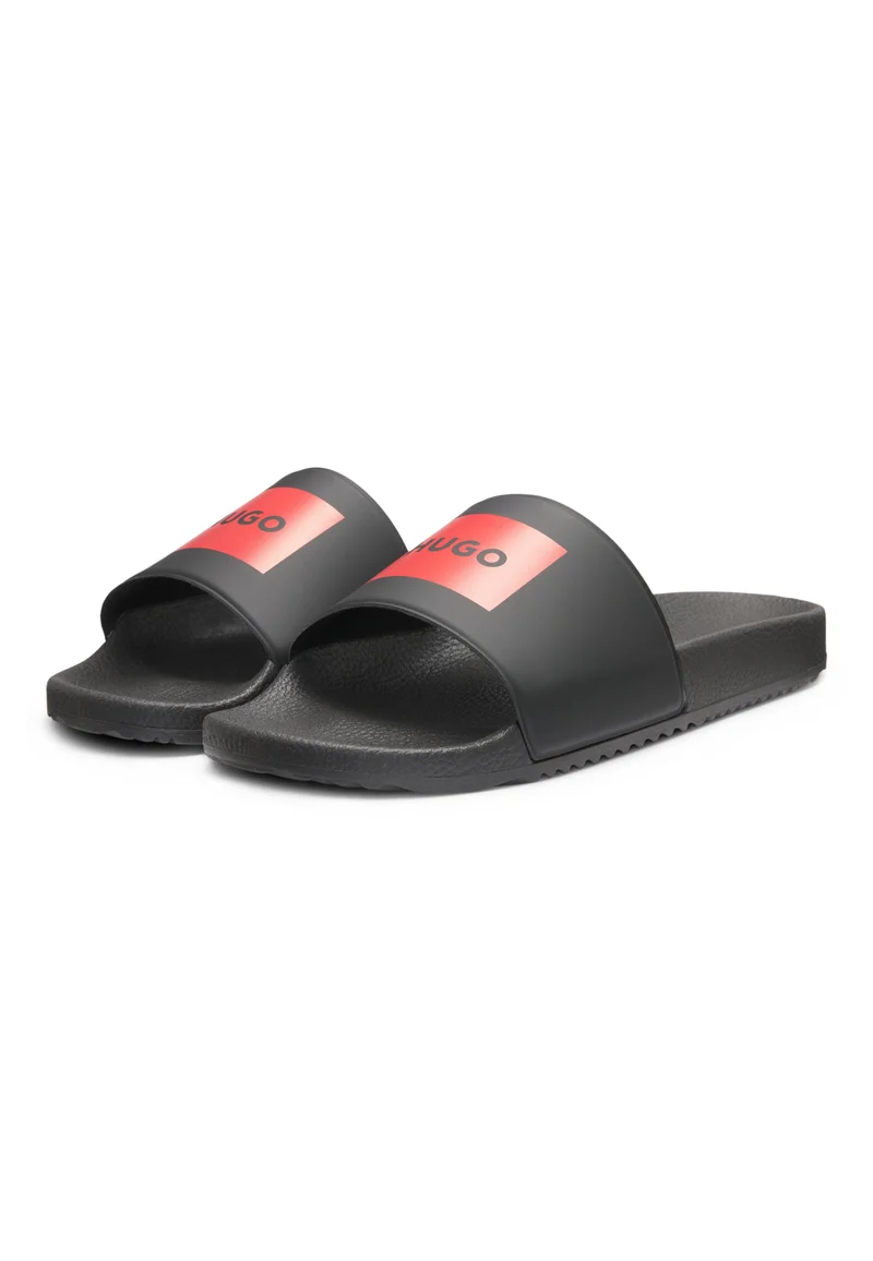 HUGO Slides with logo strap