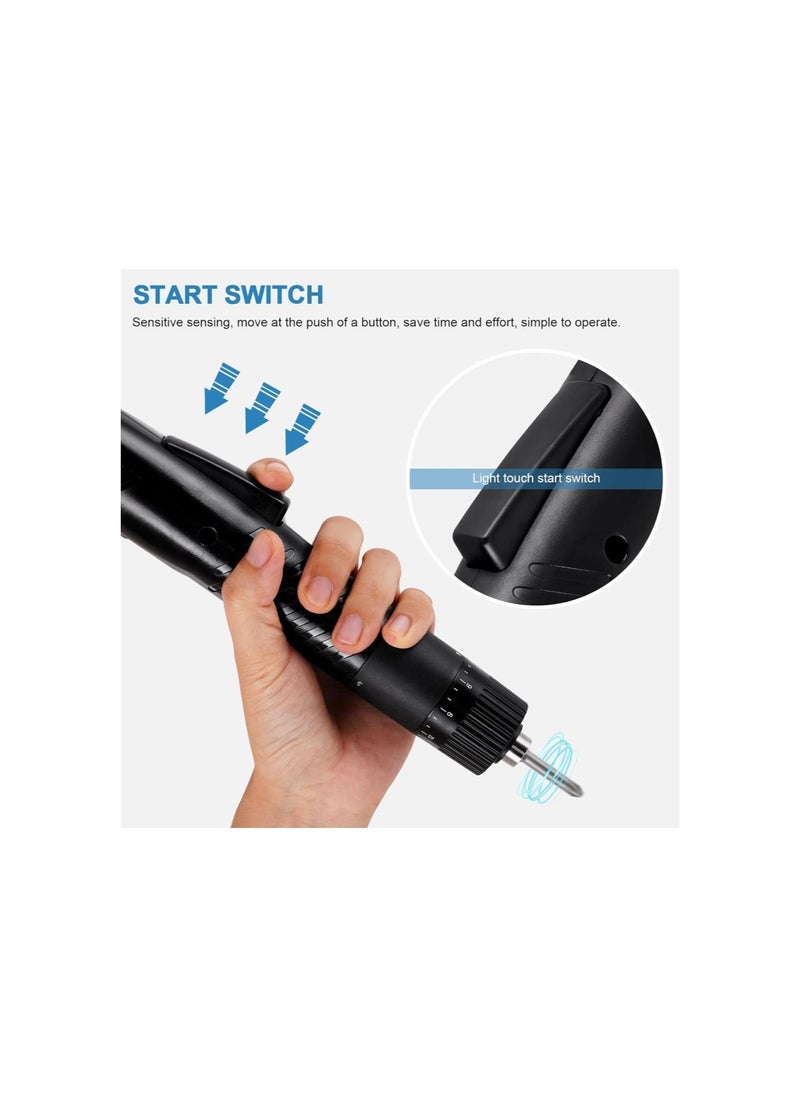 silvercnc - Electric Screwdriver Sets Torque Adjustable Drill Tool Applicable Batch Head 5mm 110-220V (BSD-101) - Image 1