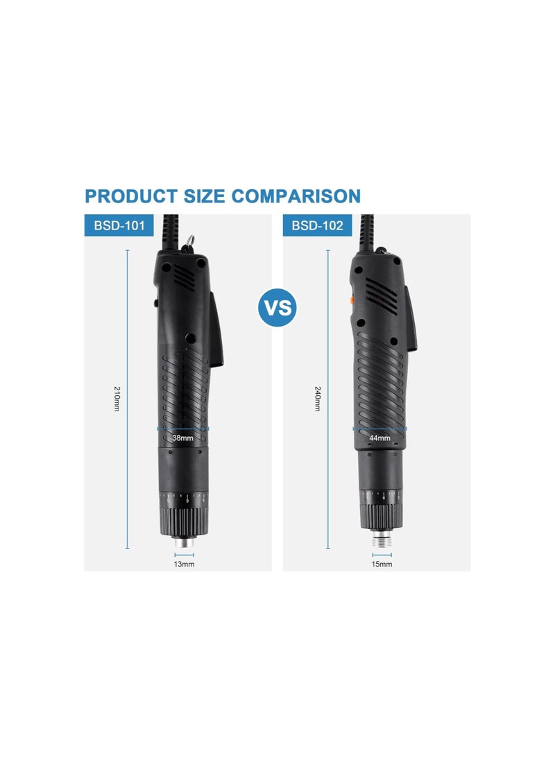 silvercnc - Electric Screwdriver Sets Torque Adjustable Drill Tool Applicable Batch Head 5mm 110-220V (BSD-101) - Image 1