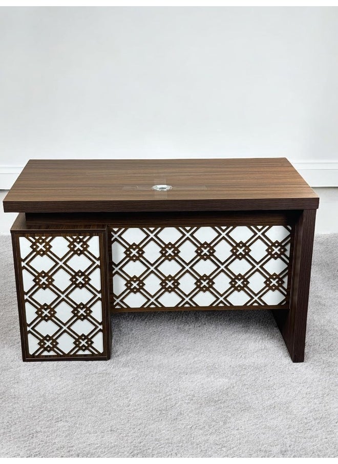 MAF furniture Hamilton Office Wooden Table With Drawers Gaming Desk  - Image 1