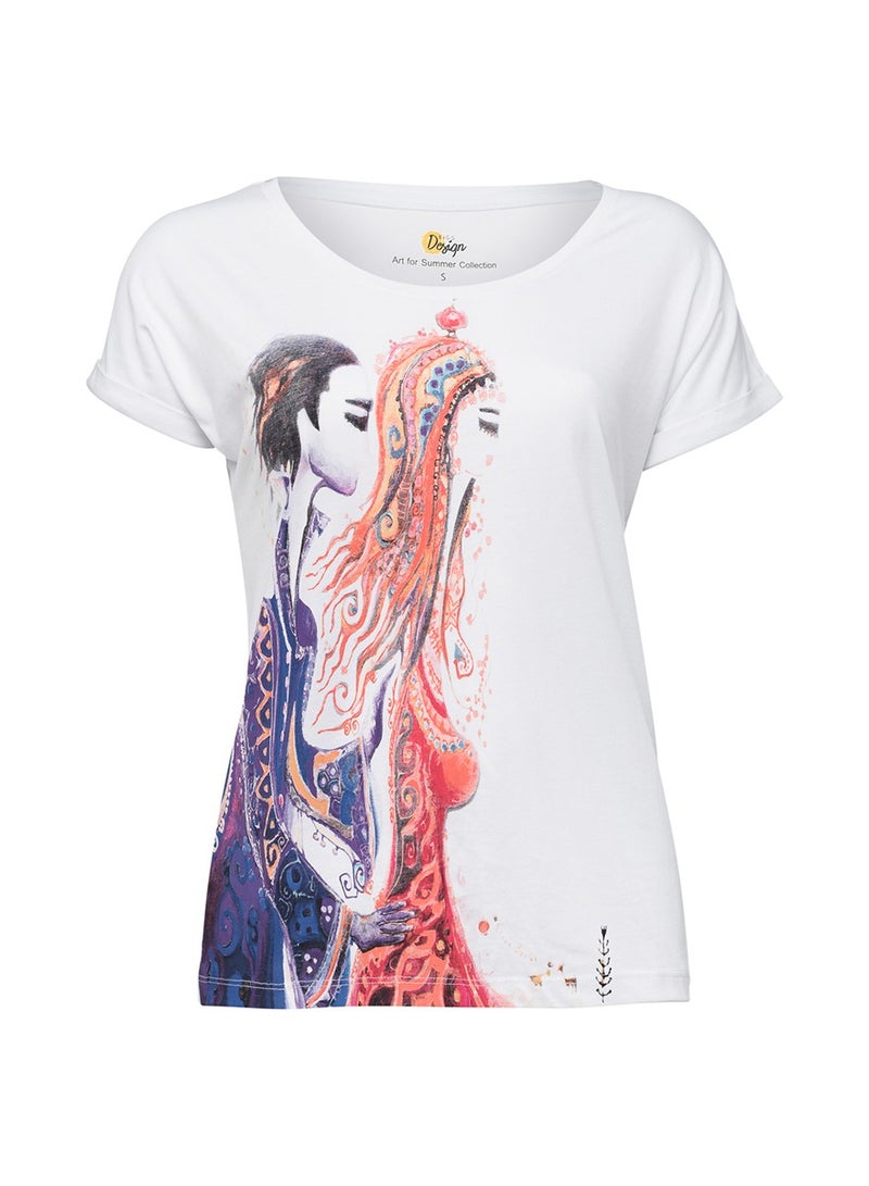 Biggdesign Biggdesing Love Womens Crew Neck T-Shirt - Image 2