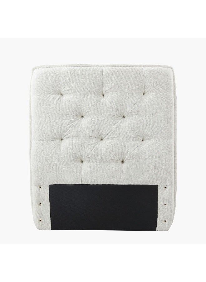 Home Box رأس سرير أوريون مبطن - كريمي - مفرد - Image 1