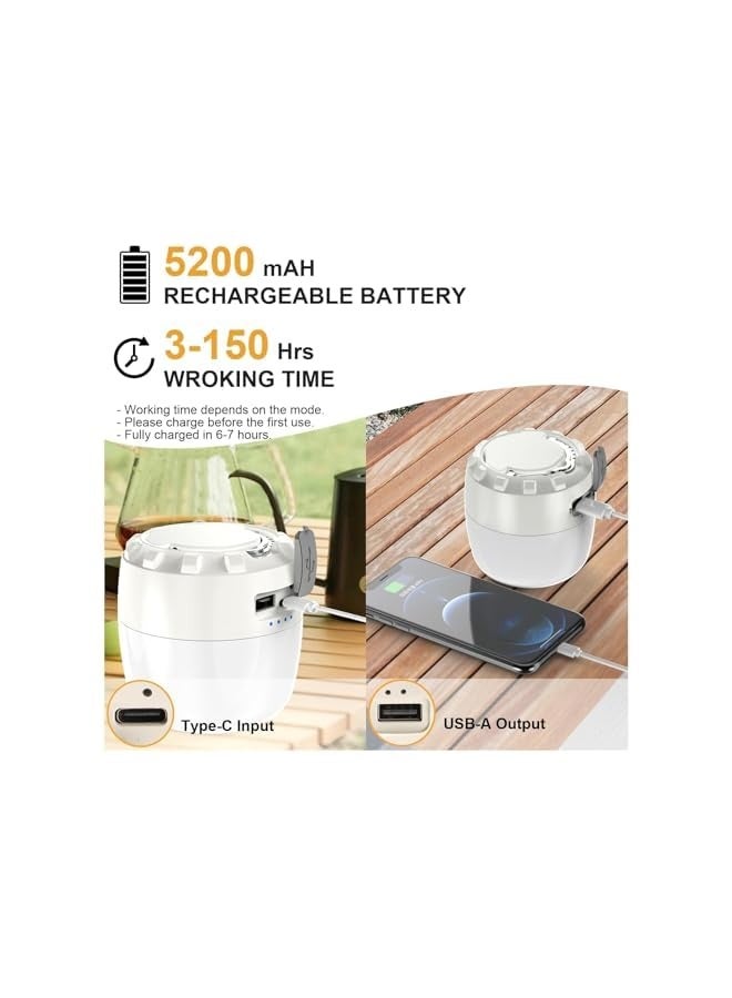 erorex 3 IN 1 Solar USB Rechargeable Brightest COB LED Camping Lantern - Image 5