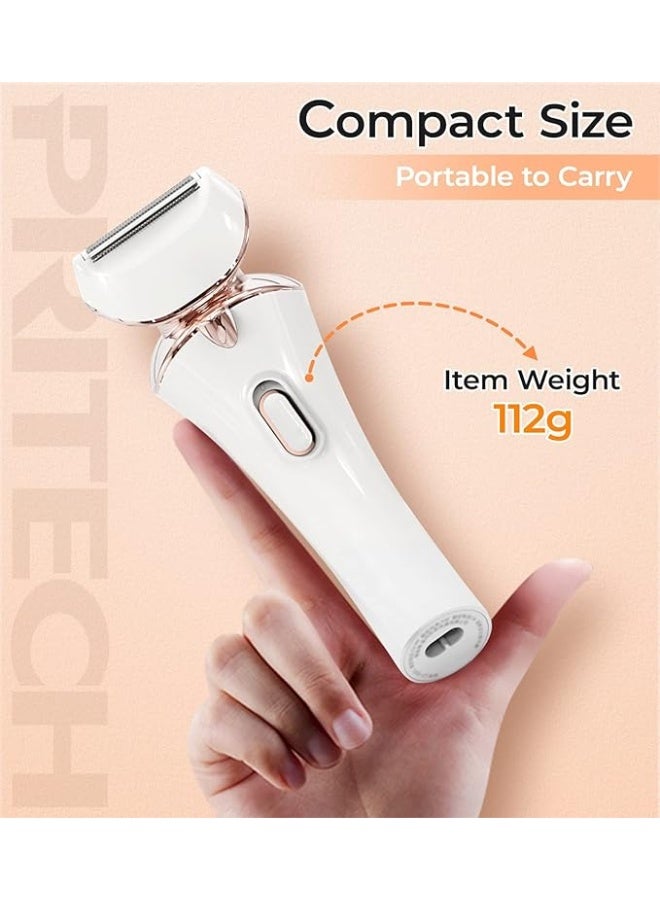 PRITECH Electric Shaver for Women,Ladies Shaver,Lady Razor for Legs,Arm,Underarm,Bikini,USB Rechargeable Razor Wet&Dry Cordless for Woman - Image 2