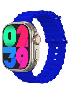 T10 ULTRA 2 Smart Watch BIG INFINITE DISPLAY Wireless Charging 49MM (Blue)