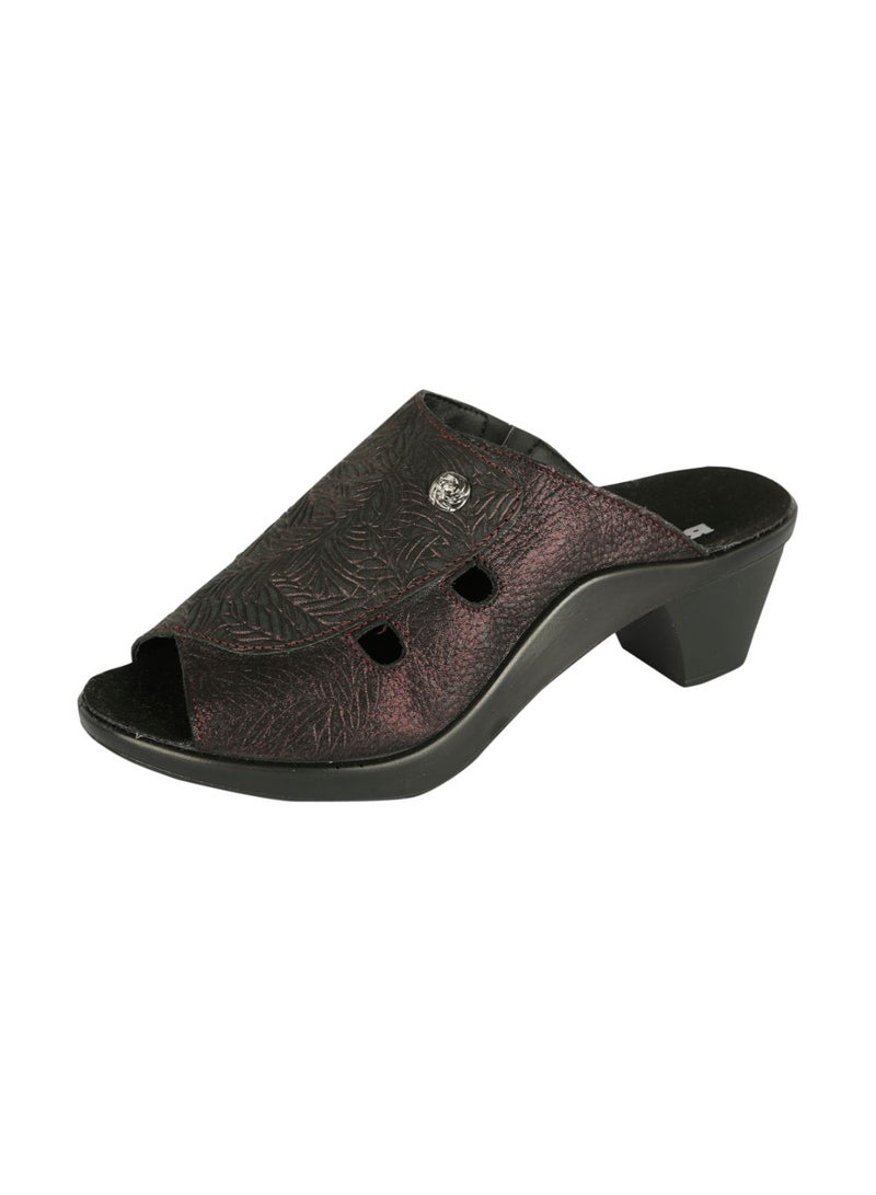 Romika Ladies Block Heel Sandals  Bordo 36 - Image 3