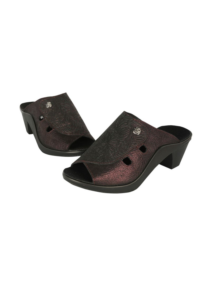 Romika Ladies Block Heel Sandals  Bordo 36 - Image 2
