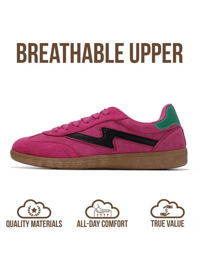 Project Cloud Sneakers for Women - Lace-Up Shoes for Women Trendy Women Sneakers with Memory Foam Insole Women's Fashion Sneakers Non-Slip Womens Shoes (Irita), Pink Combo, 7.5 - Image 3