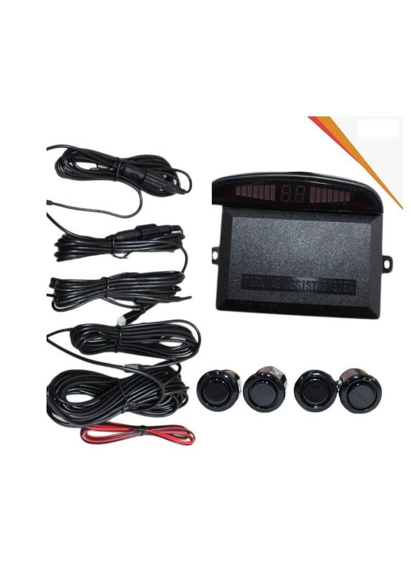 Toby's - Car Parking Sensor 4 Sensors Auto Reverse Assistance Backup Radar Detector System - Image 1