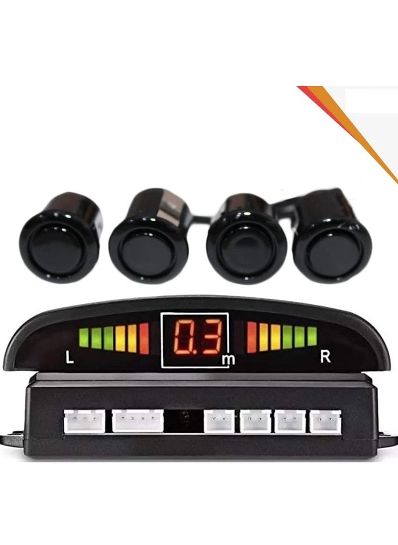 Toby's - Car Parking Sensor 4 Sensors Auto Reverse Assistance Backup Radar Detector System - Image 1