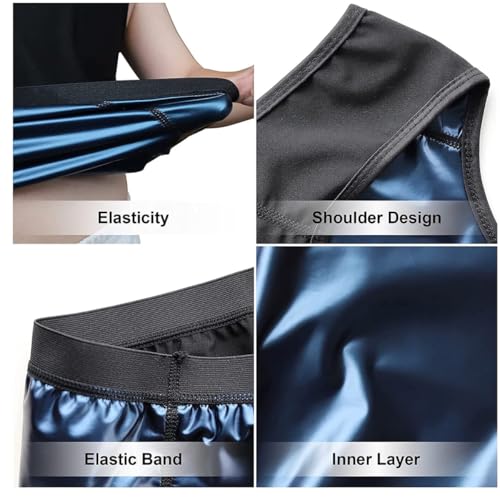 OLSIC Polyester Man Sweat Shaper and Sliming Vest for Weight Loss, Exercises and Fitness Fat Burning Shaper for Man & Women (Black, L) - Image 4