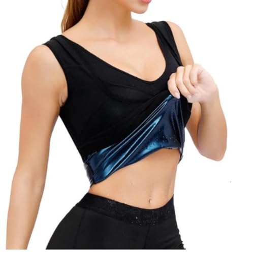 OLSIC Polyester Man Sweat Shaper and Sliming Vest for Weight Loss, Exercises and Fitness Fat Burning Shaper for Man & Women (Black, L) - Image 2
