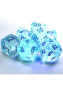 Chessex Polyhedral 7Die Set Borealis Iciclelight Blue With Luminary 27581 (Chx27581)  - Image 3