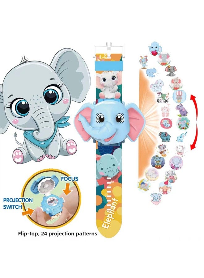 Electronic Toy Rc Car Obstacle Avoidance Function-Color:Elephant [24 Projection]]-Specifications:opp Bag  - Image 1